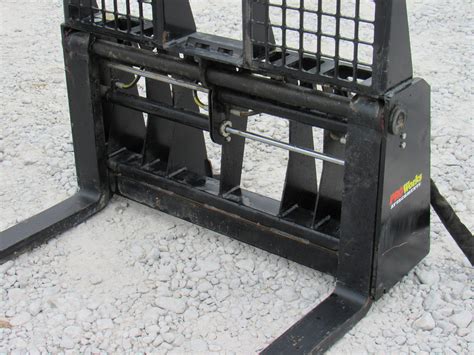 replacement forks for skid steer|hydraulic pallet forks skid steer.